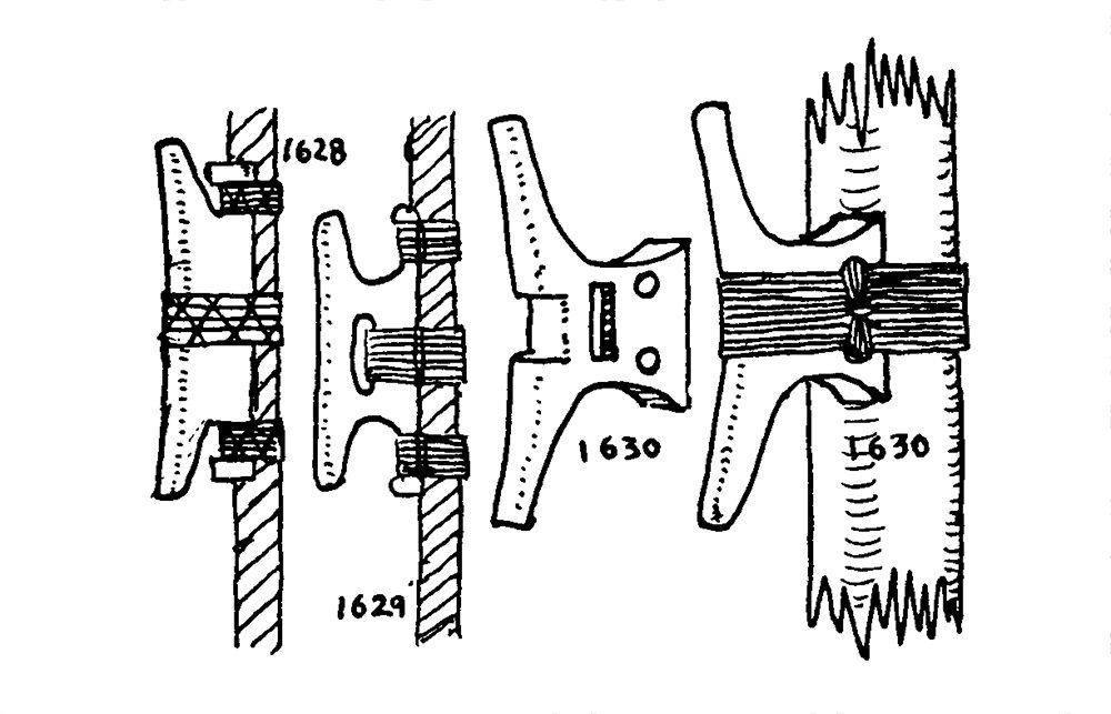 Cornamusas históricas documentadas por Ashley en ABoK #1628–1630