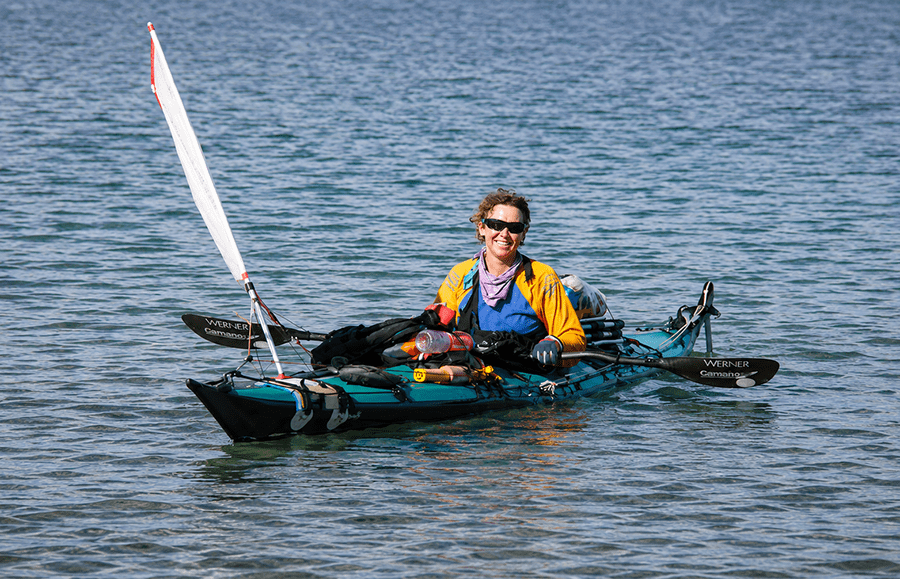 La kayakista Sandy Robson rehaciendo la ruta de Oskar Speck en kayak de mar