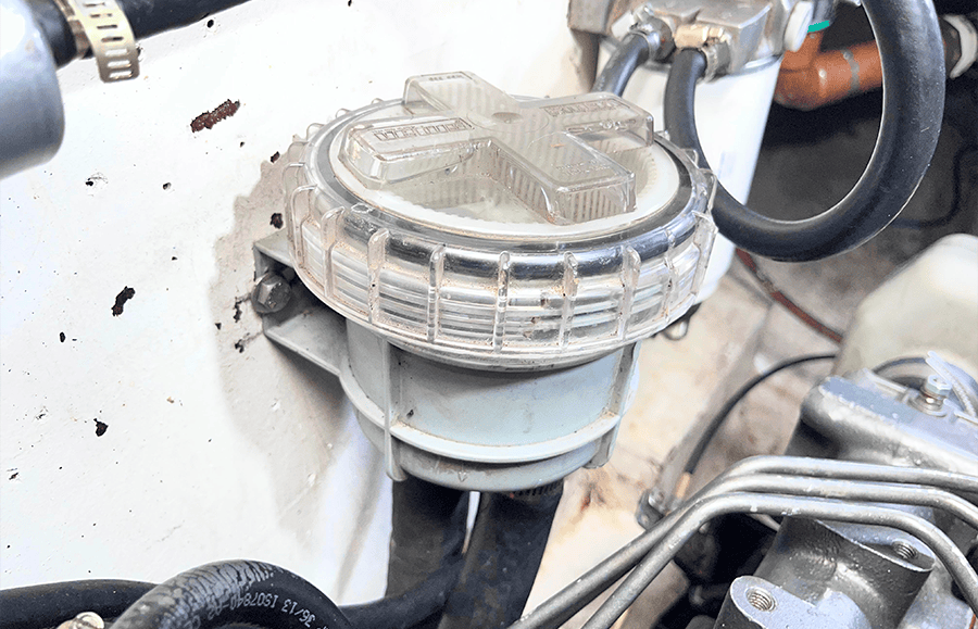 Filtro de agua de mar del sistema de refrigeración del motor Yanmar 3JH5E del Lancet
